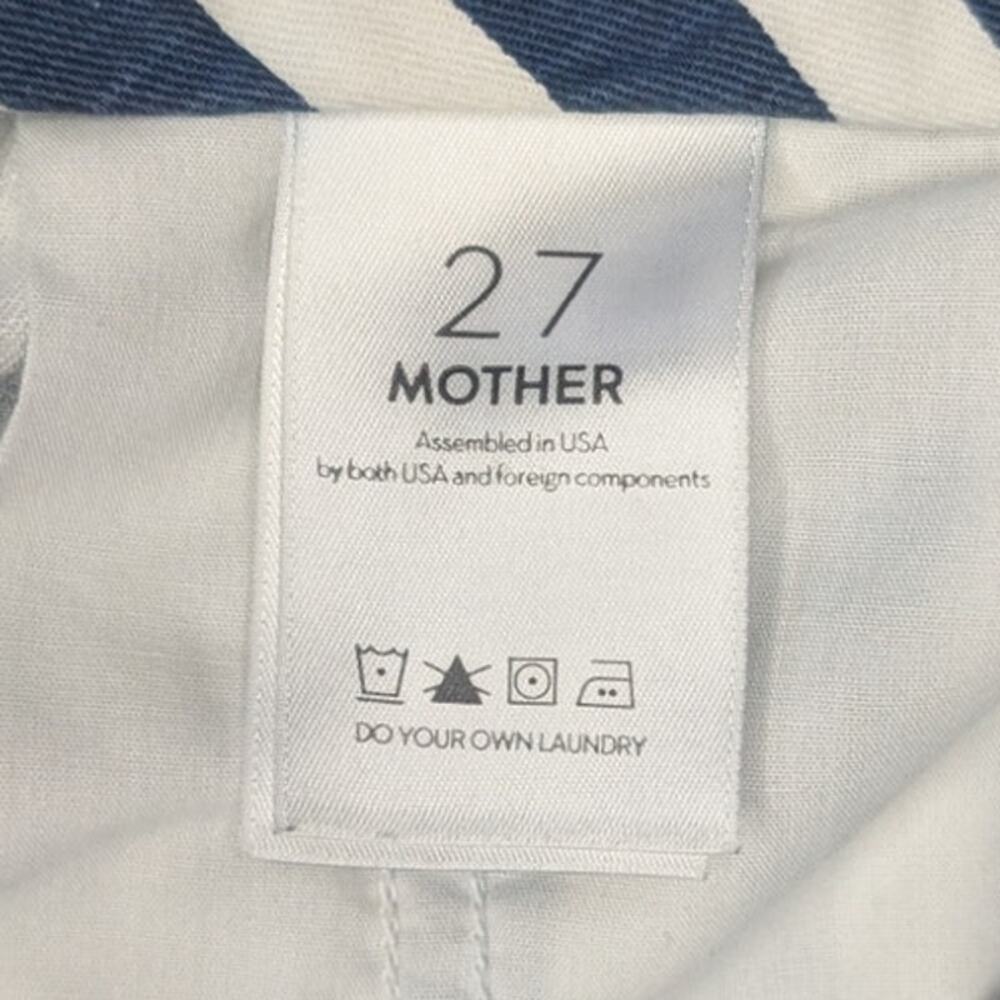 Mother Denim The Cinch Greaser Wide Leg Pant in Sea Daze Stripes, Size 27 - Picture 9 of 10